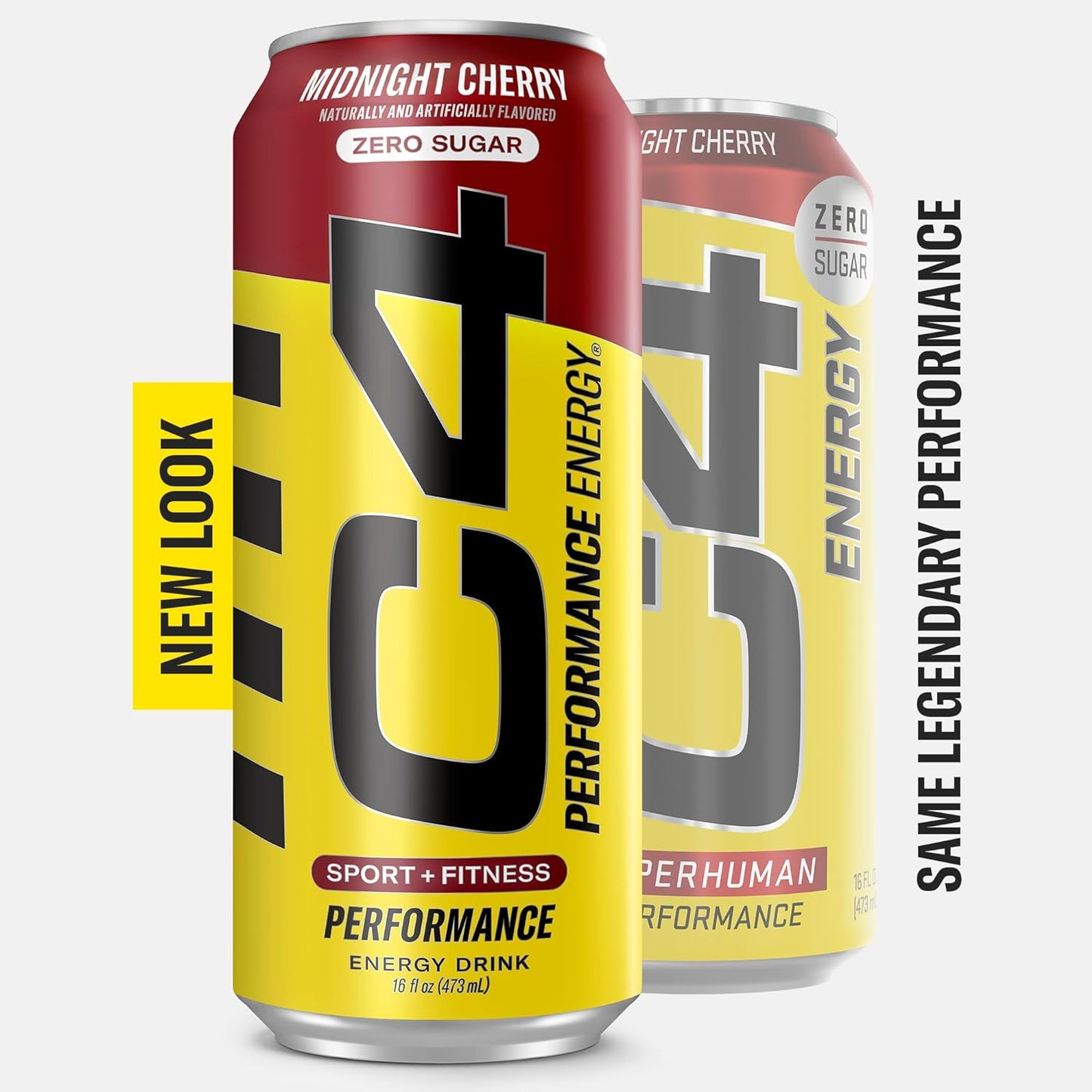 C4 Performance Energy Carbonated Midnight Cherry 16oz - 12ct