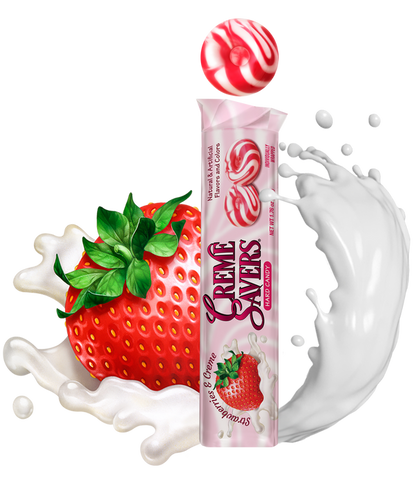 Creme Savers Strawberry Creme 1.76oz - 24ct