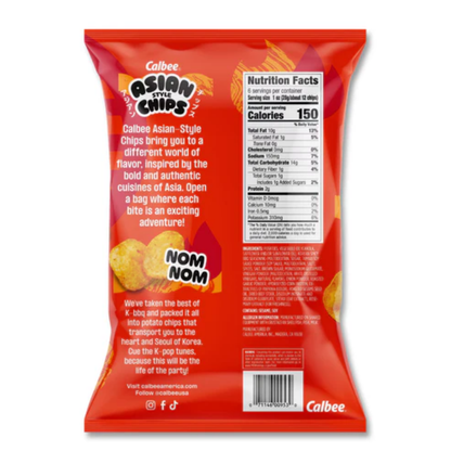 Calbee Asian Style Korean Spicy BBQ Potato Chips - 6oz 12ct