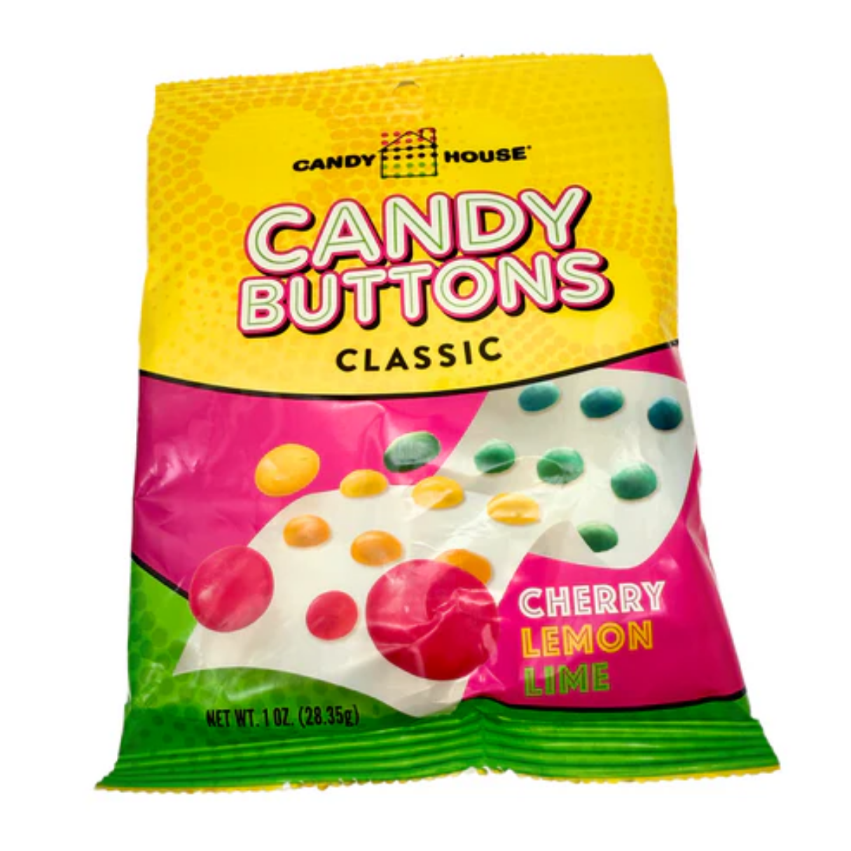 Candy Button Peg Bag 1oz - 12ct
