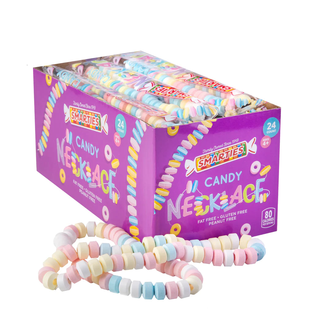 Smarties Candy Necklace Box 0.74oz - 24ct