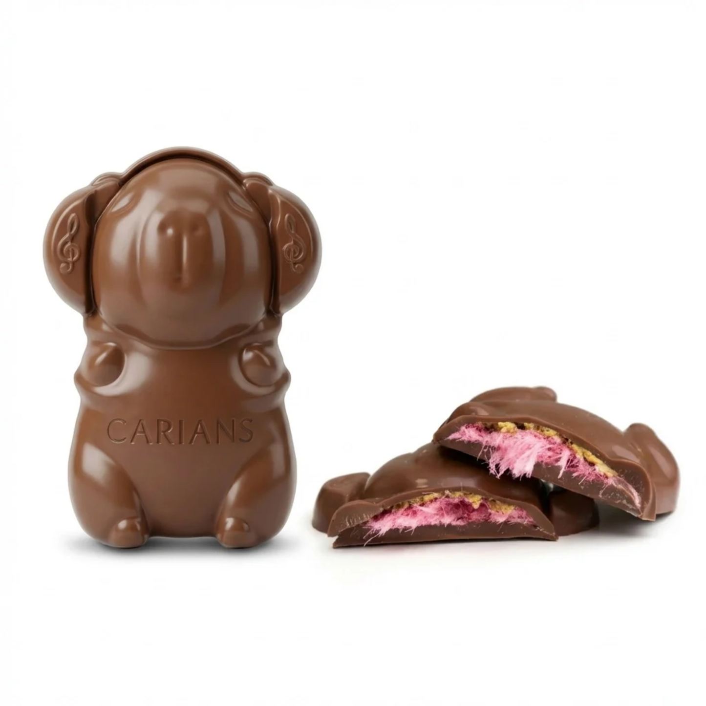 Carians Capybara Angel Hair Chocolate Bar 2.65oz 12ct
