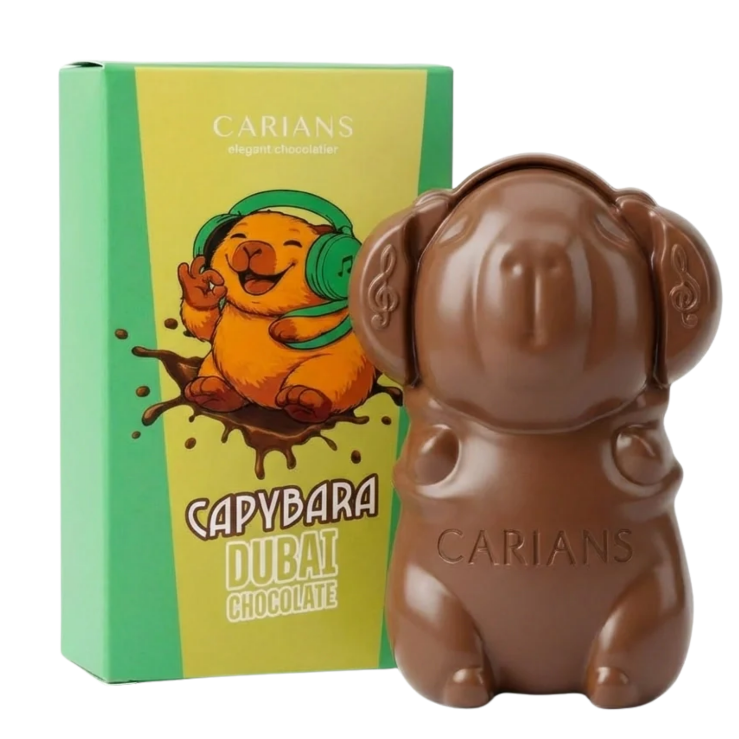 Carians Capybara Dubai Chocolate Bar 2.6oz 12ct