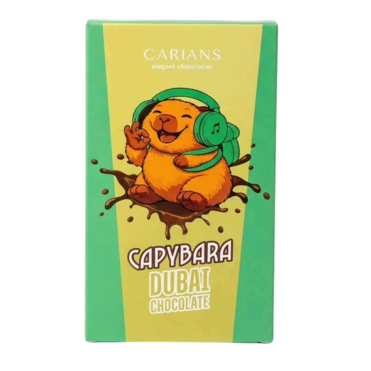 Carians Capybara Dubai Chocolate Bar 2.6oz 12ct