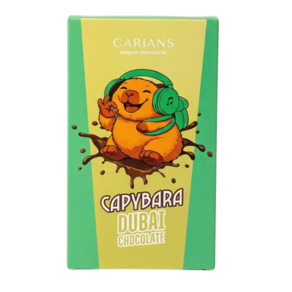Carians Capybara Dubai Chocolate Bar 2.6oz 12ct