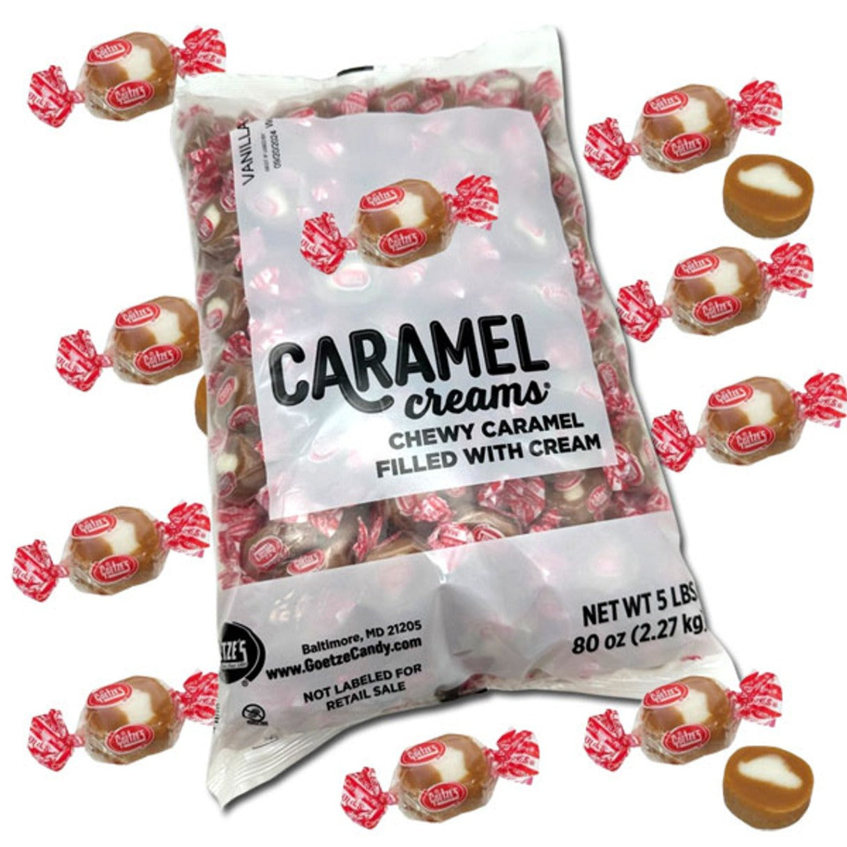 Goetzes Caramel Creams Bulk Bag - 5lb