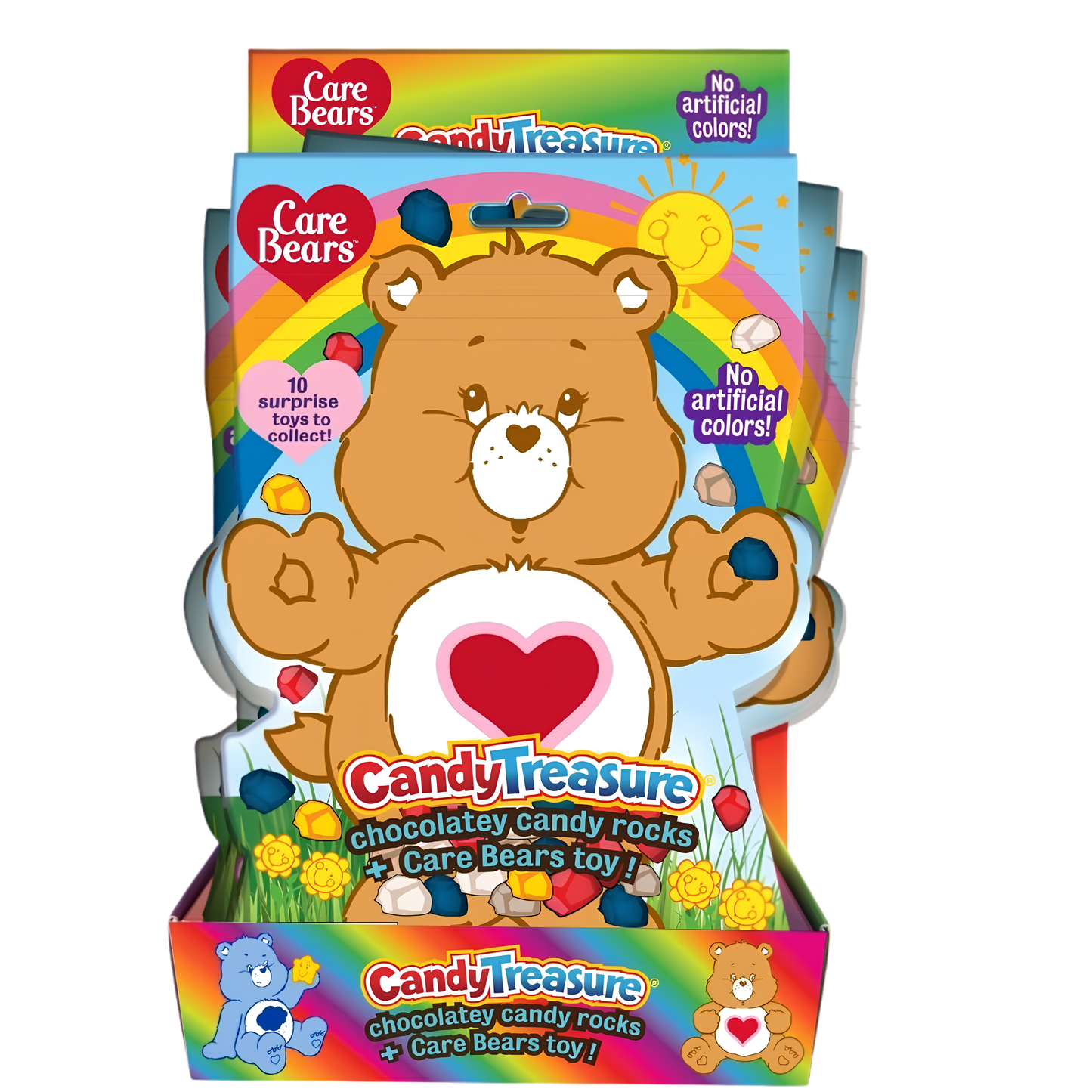 Care Bear Chocolatey Rock Candy Bags Trays 2.4oz 8ct