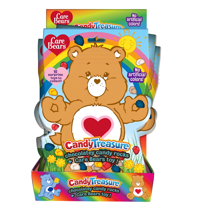 Care Bear Chocolatey Rock Candy Bags Trays 2.4oz 8ct
