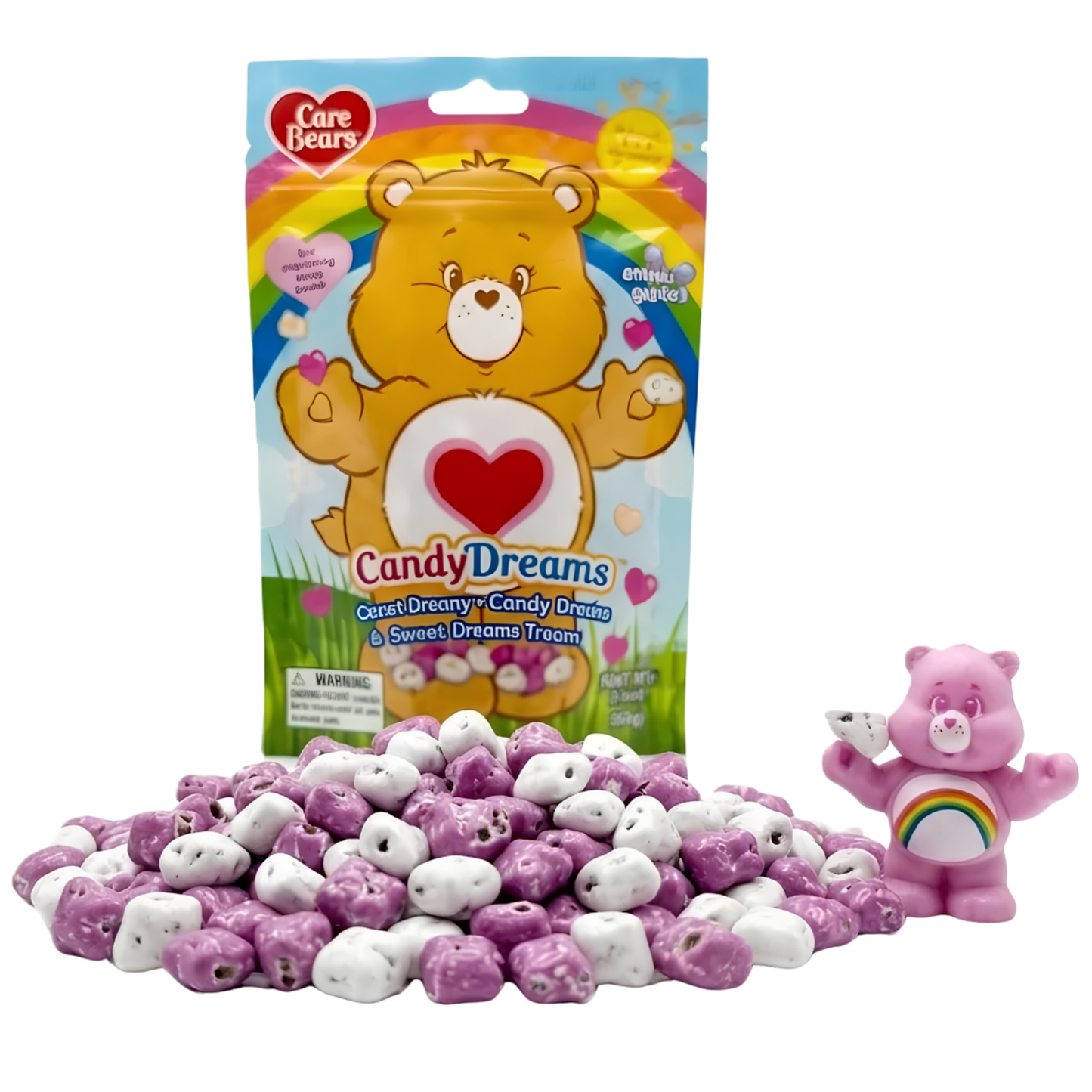 Care Bear Chocolatey Rock Candy Bags Trays 2.4oz 8ct