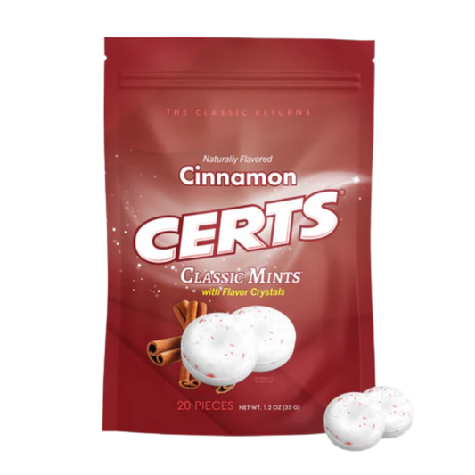 Certs Cinammon Classic Mints Candy 1.2oz - 12ct