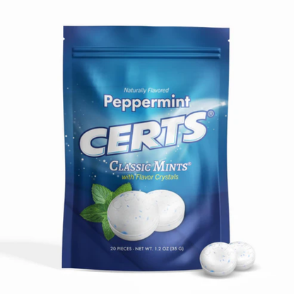 Certs Peppermint Classic Mints Candy 1.2oz - 12ct