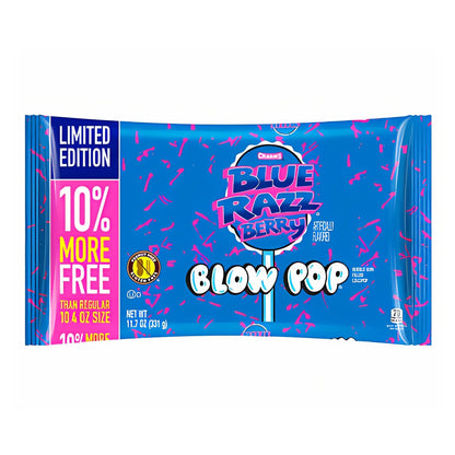 Charms Blow Pops Blue Razz Berry  11.7oz - 12ct