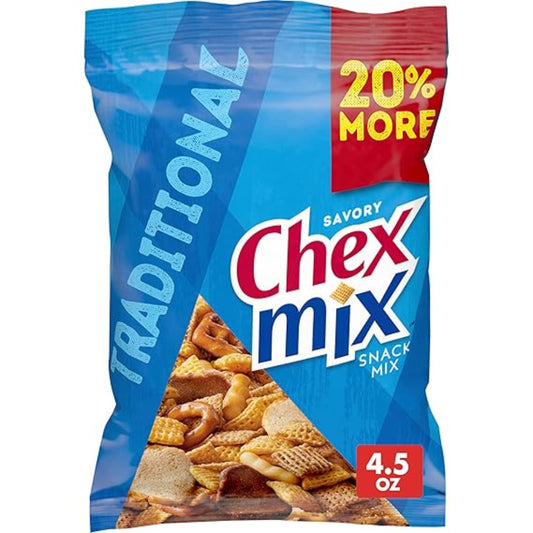 Chex Mix Savory Traditional Snack Mix 4.5oz - 8ct