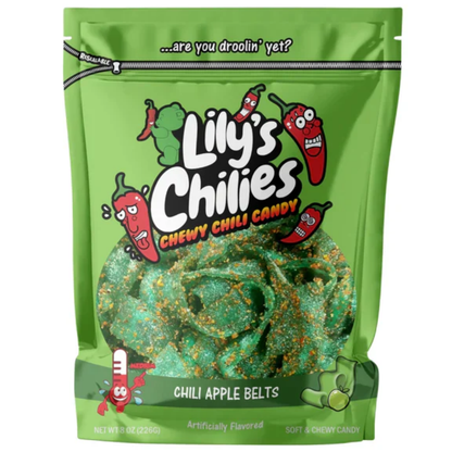 Lily's Chilies Chili Apple Belts Candy 4oz 24ct