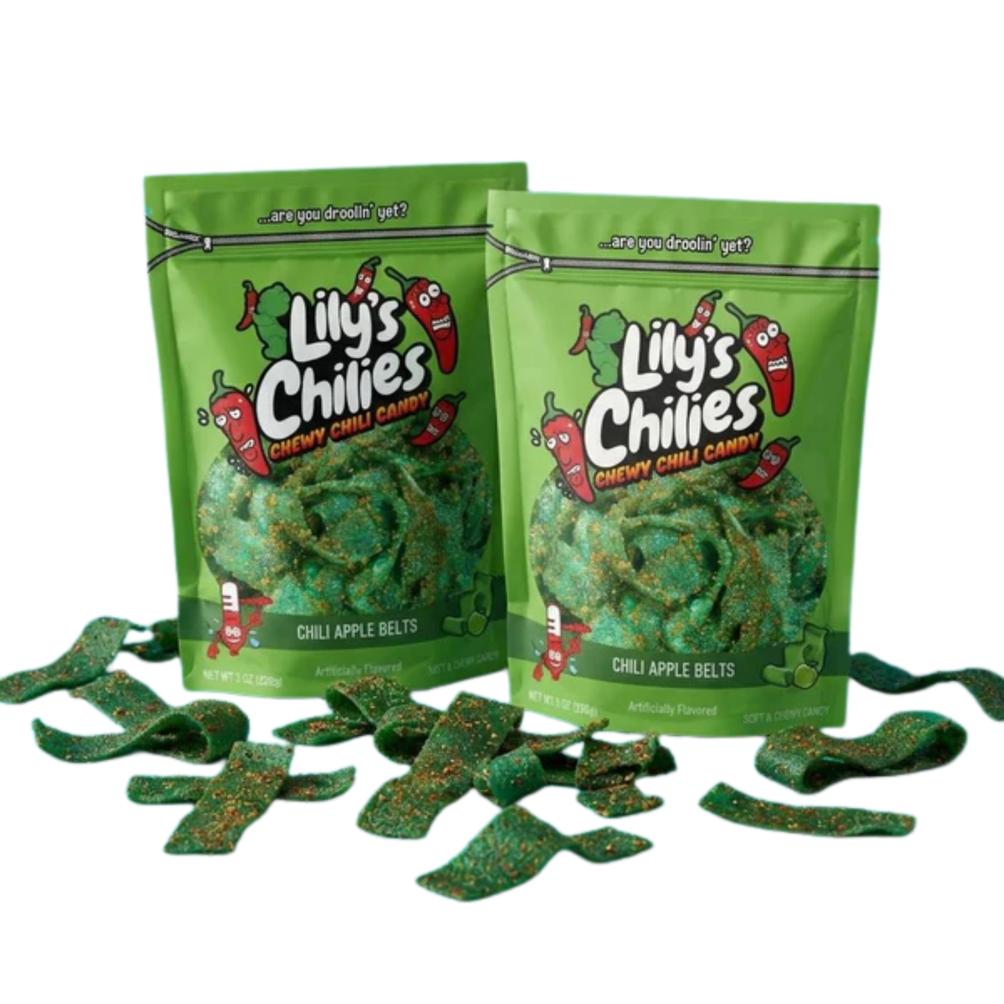 Lily's Chilies Chili Apple Belts Candy 4oz 24ct