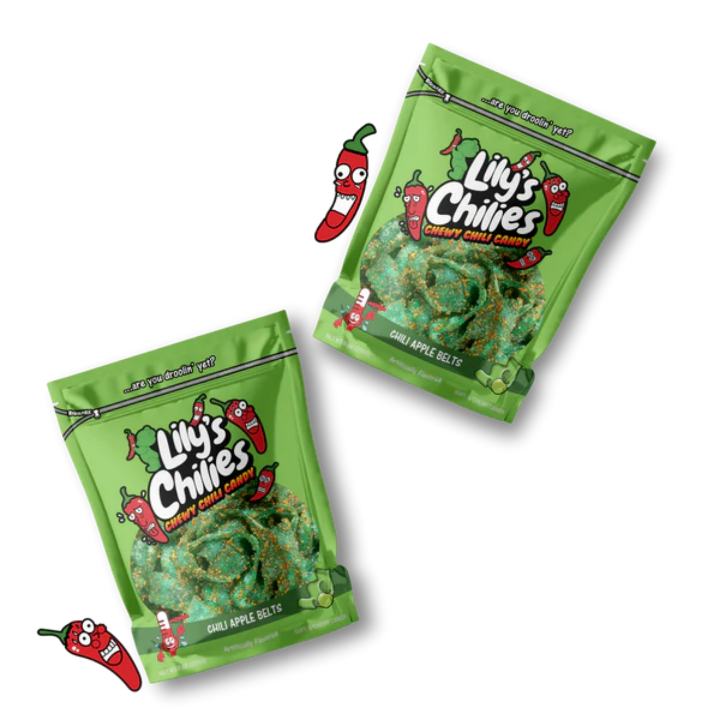 Lily's Chilies Chili Apple Belts Candy 4oz 24ct