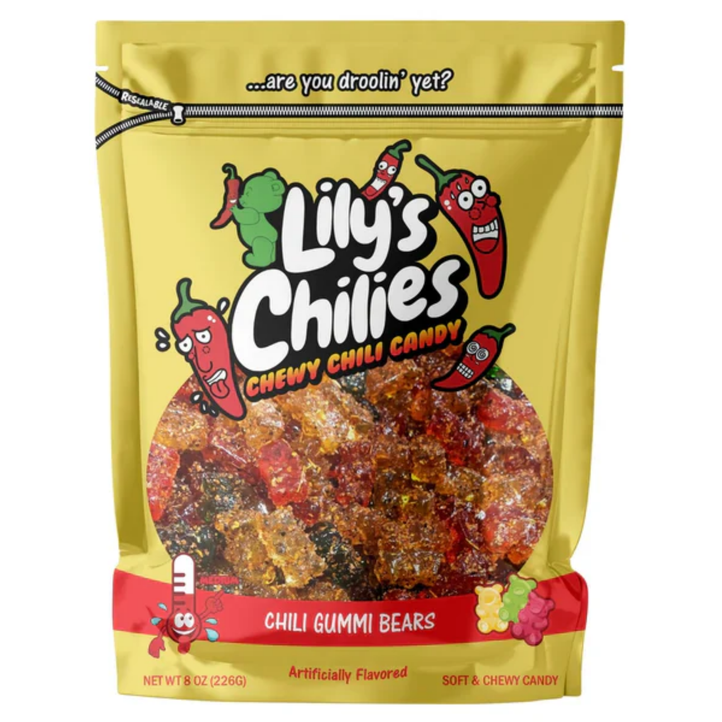 Lily's Chilies Chili Gummi Bears Candy 4oz 24ct