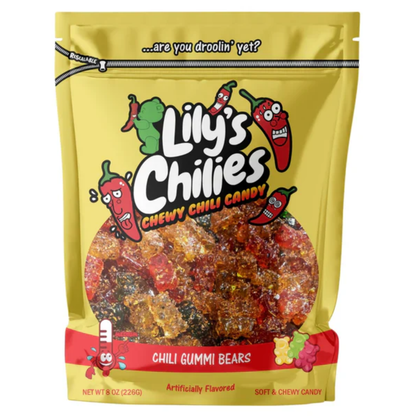 Lily's Chilies Chili Gummi Bears Candy 4oz 24ct