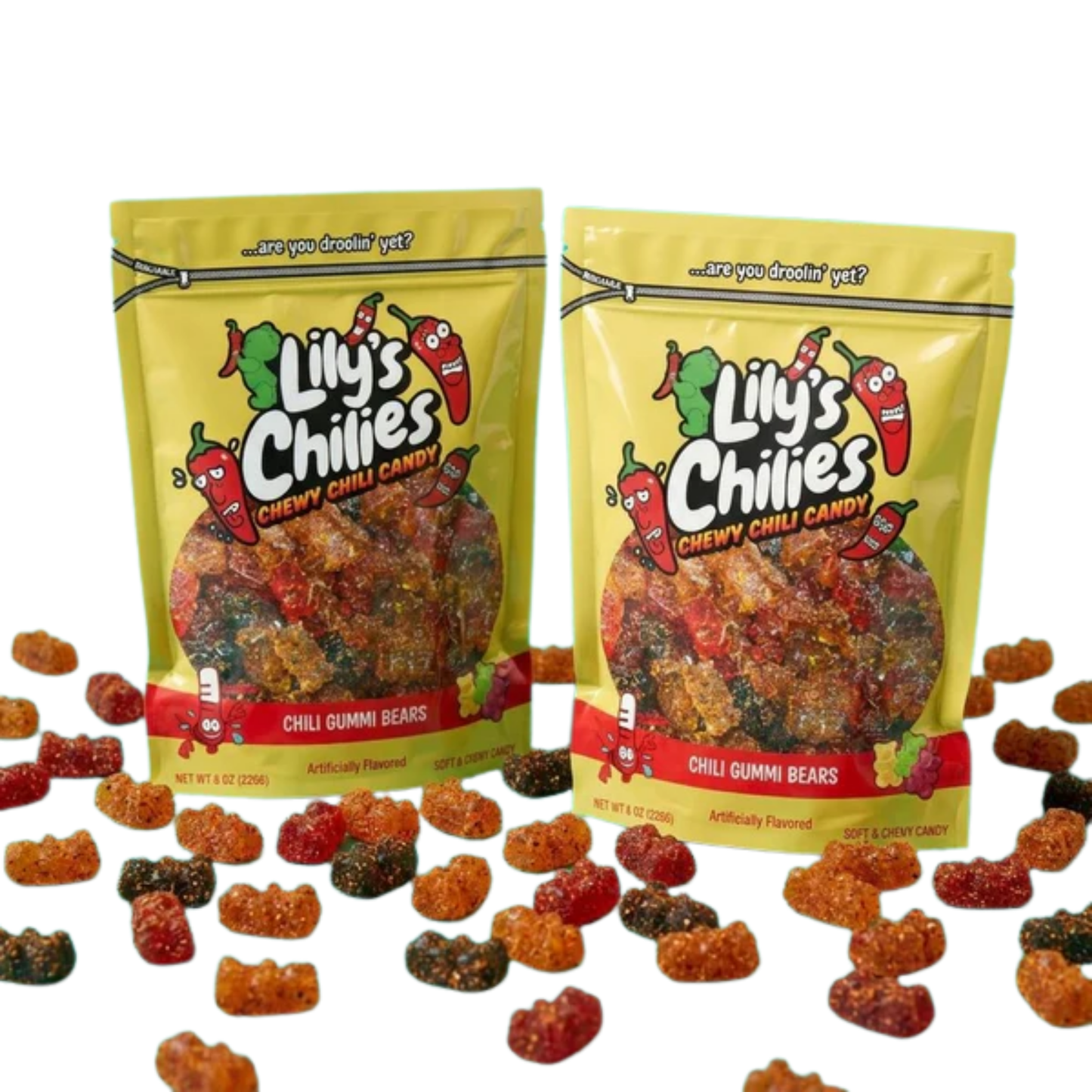 Lily's Chilies Chili Gummi Bears Candy 4oz 24ct