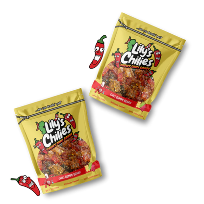 Lily's Chilies Chili Gummi Bears Candy 4oz 24ct