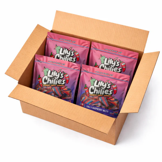 Lily's Chilies Chili Raspberry Belts Candy 4oz 24ct