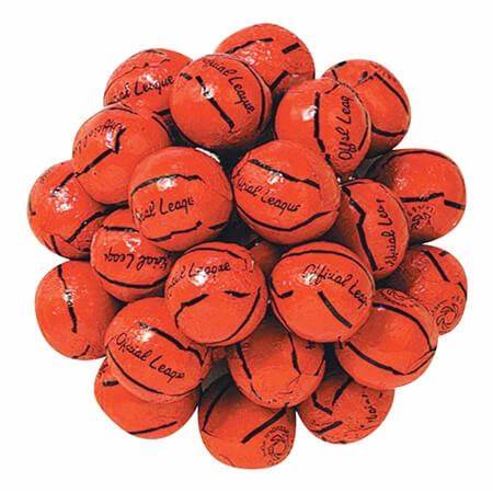 Chocolate Foil Basketballs 30lb