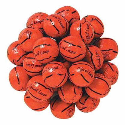 Chocolate Foil Basketballs 30lb