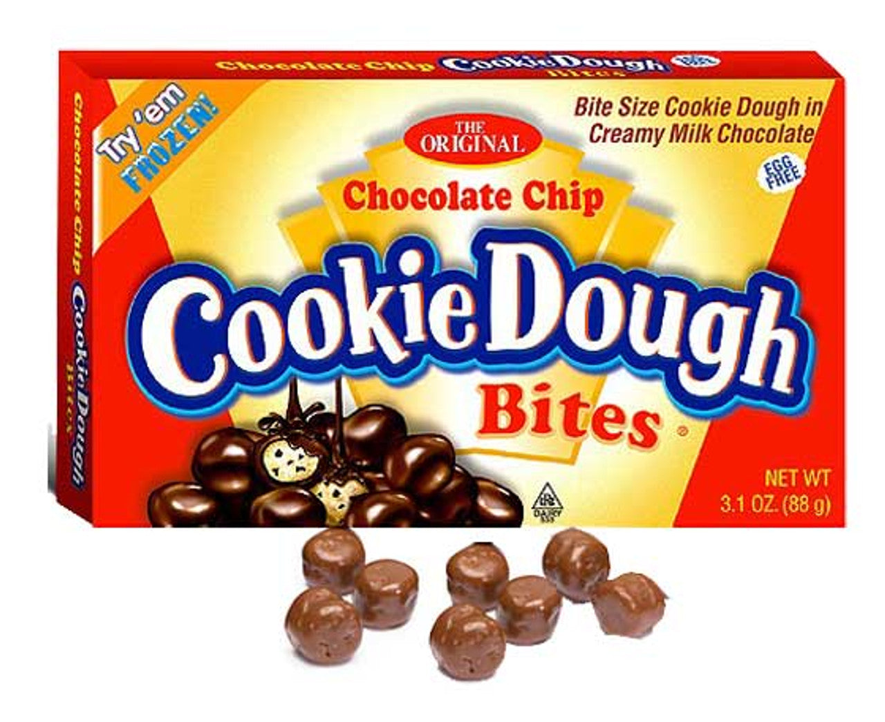 Chocolate Chip Cookie Dough Bites Theater Size 3.1oz - 12ct