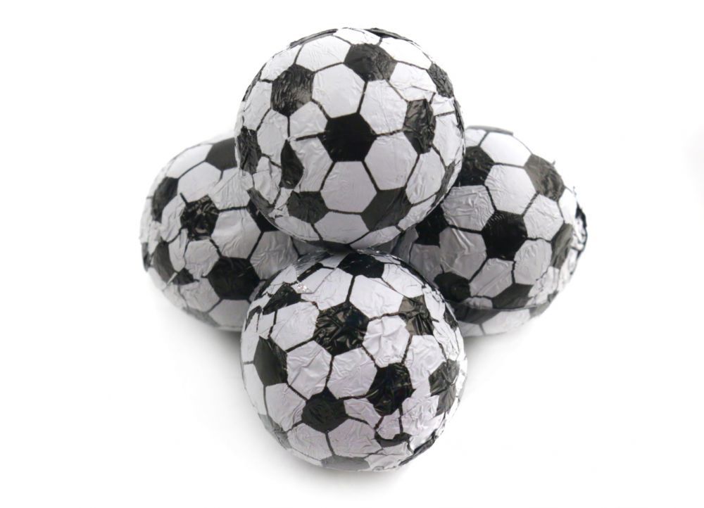 Chocolate Foil Soccer Balls 30lb