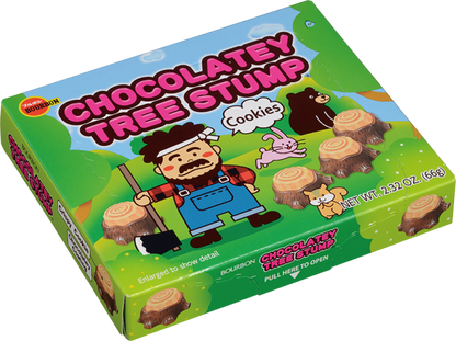 Chocolate Tree Stump Cookies 2.32oz- 80pc/case