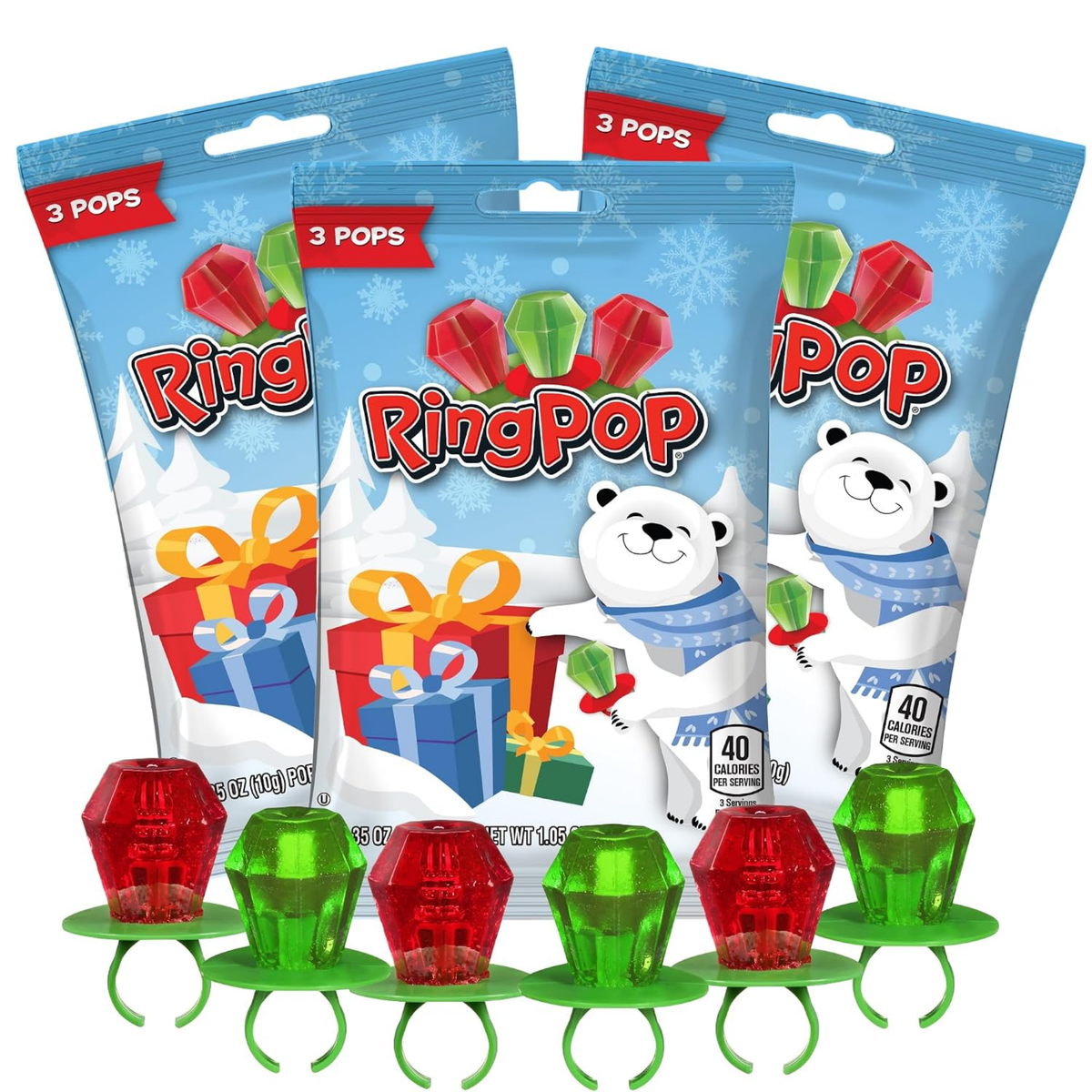 Christmas Ringpop 1.03oz 12ct