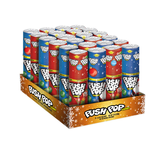 Bazooka Push Pop Holiday .5oz - 24ct