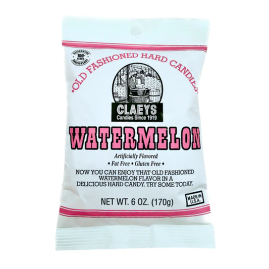 Claey's Old Fashioned Watermelon Hard Candies - 6oz 24ct