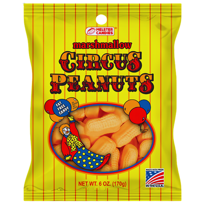 Circus Peanuts Peg Bag 6oz 12ct
