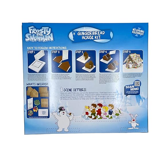 Frosty the Snowman Gingerbread House Kit 29oz - 6ct