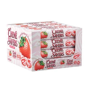 Creme Savers Strawberry Creme 1.76oz - 24ct