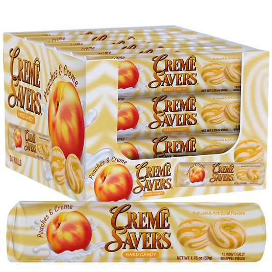 Creme Savers Peaches & Creme Hard Candy 1.76oz 24ct