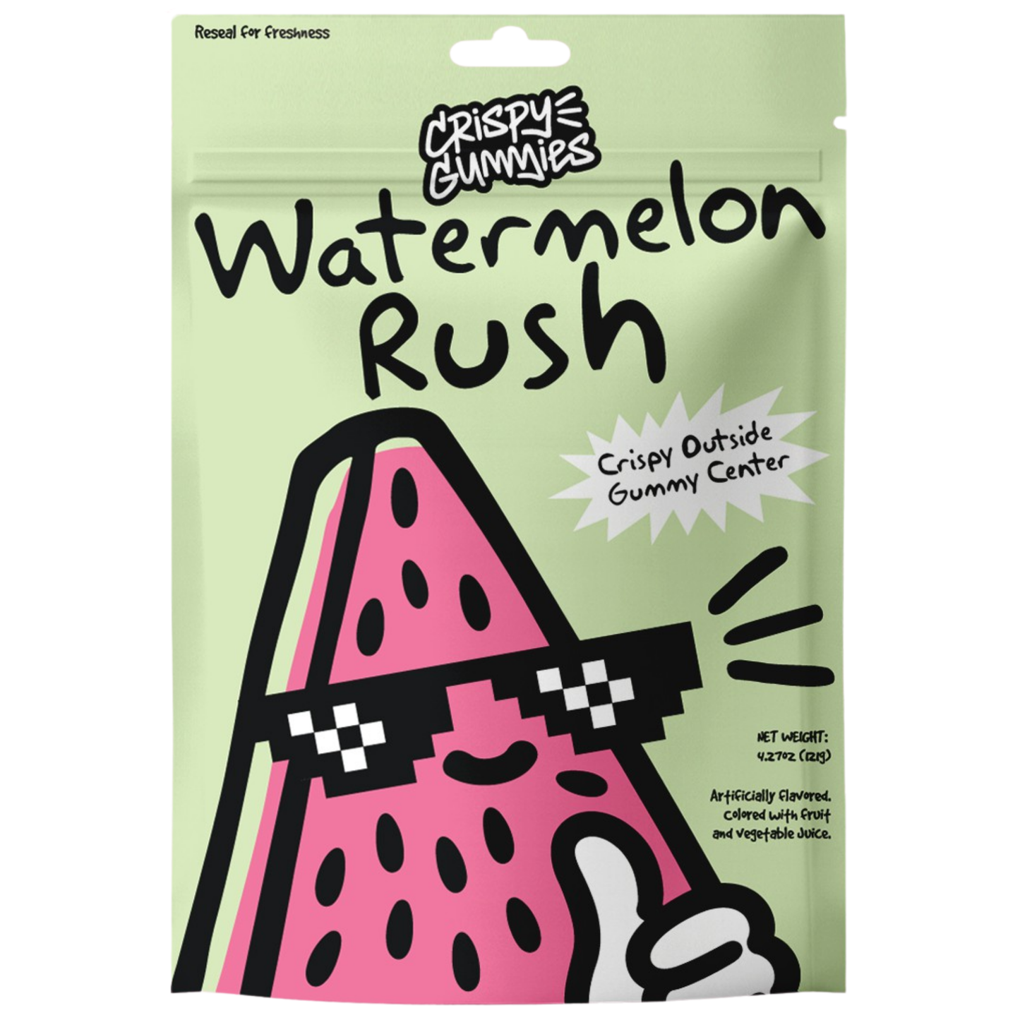 Crispy Gummies Watermelon Rush 4.44oz 24ct