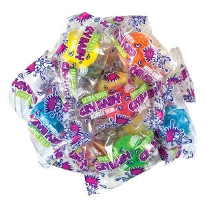 Cry Baby Extra Sour Bubble Gum Wrapped 9.9lb - 850ct