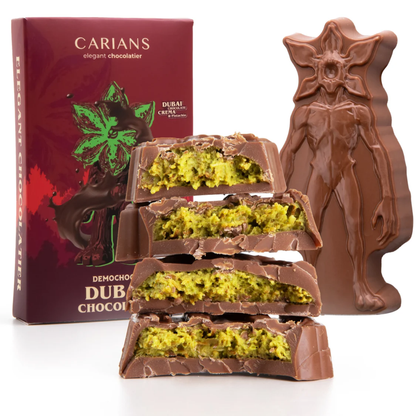 Carians Demochoco Dubai Chocolate Bar 2.7oz 12ct