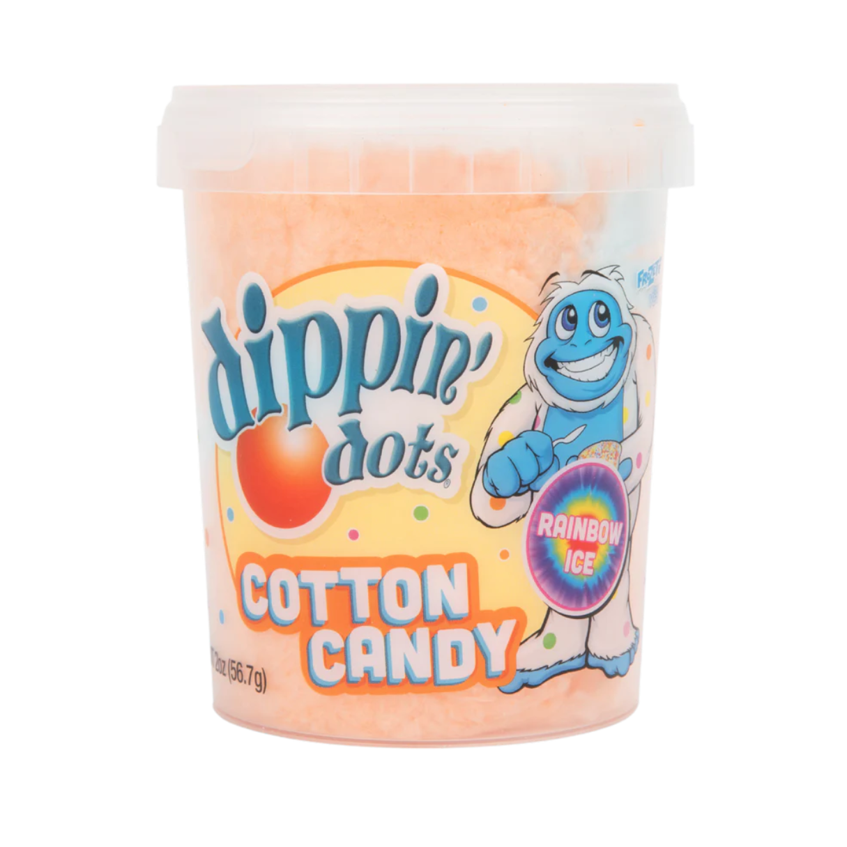 Dippin' dots Cotton Candy Rainbow Ice Tub 2oz - 24ct