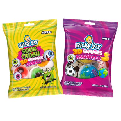 Ricky Joy 3D Gummies Eyeballs 2.5oz - 48ct