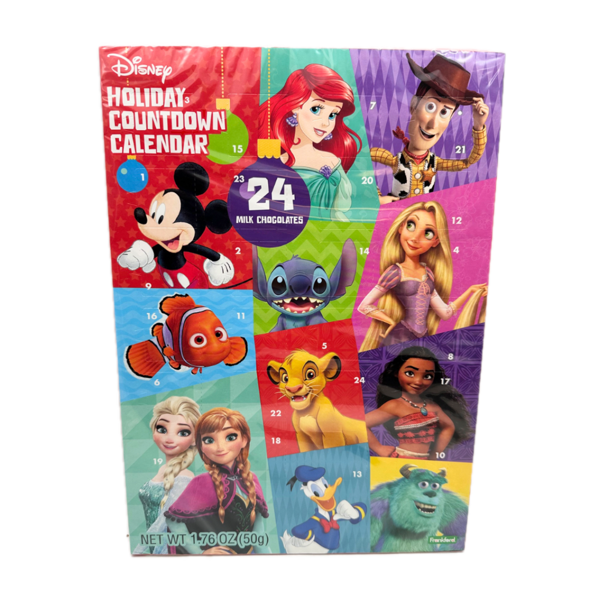 Disney Chocolate Advent Calendar 1.76oz - 12ct