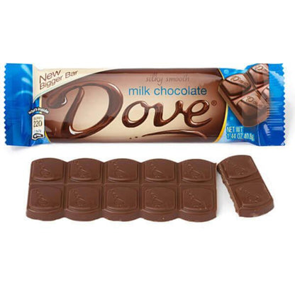 Dove Bar Silky Smooth Milk Chocolate 1.44oz - 18ct