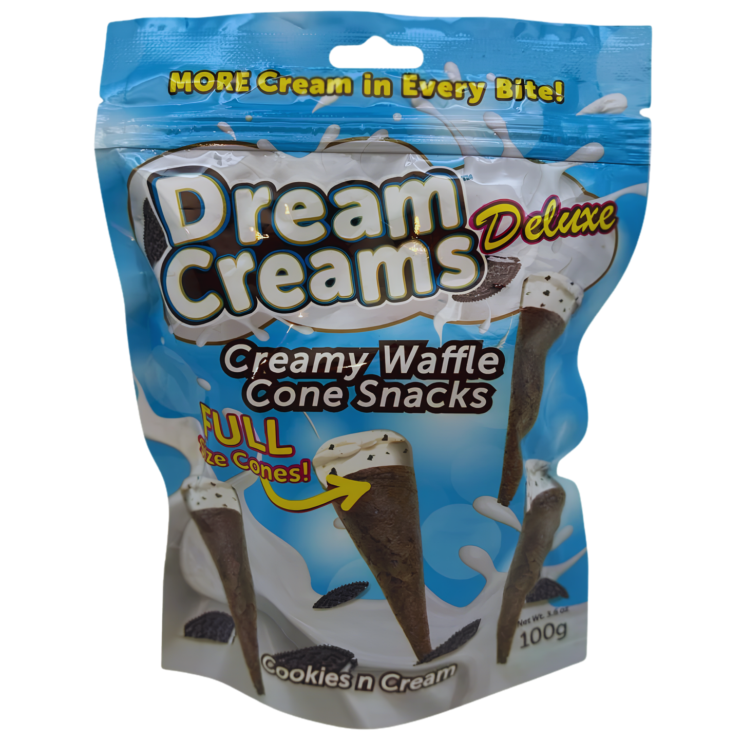 Dream Creams Cookies & Cream Cones Tray 100g 6ct