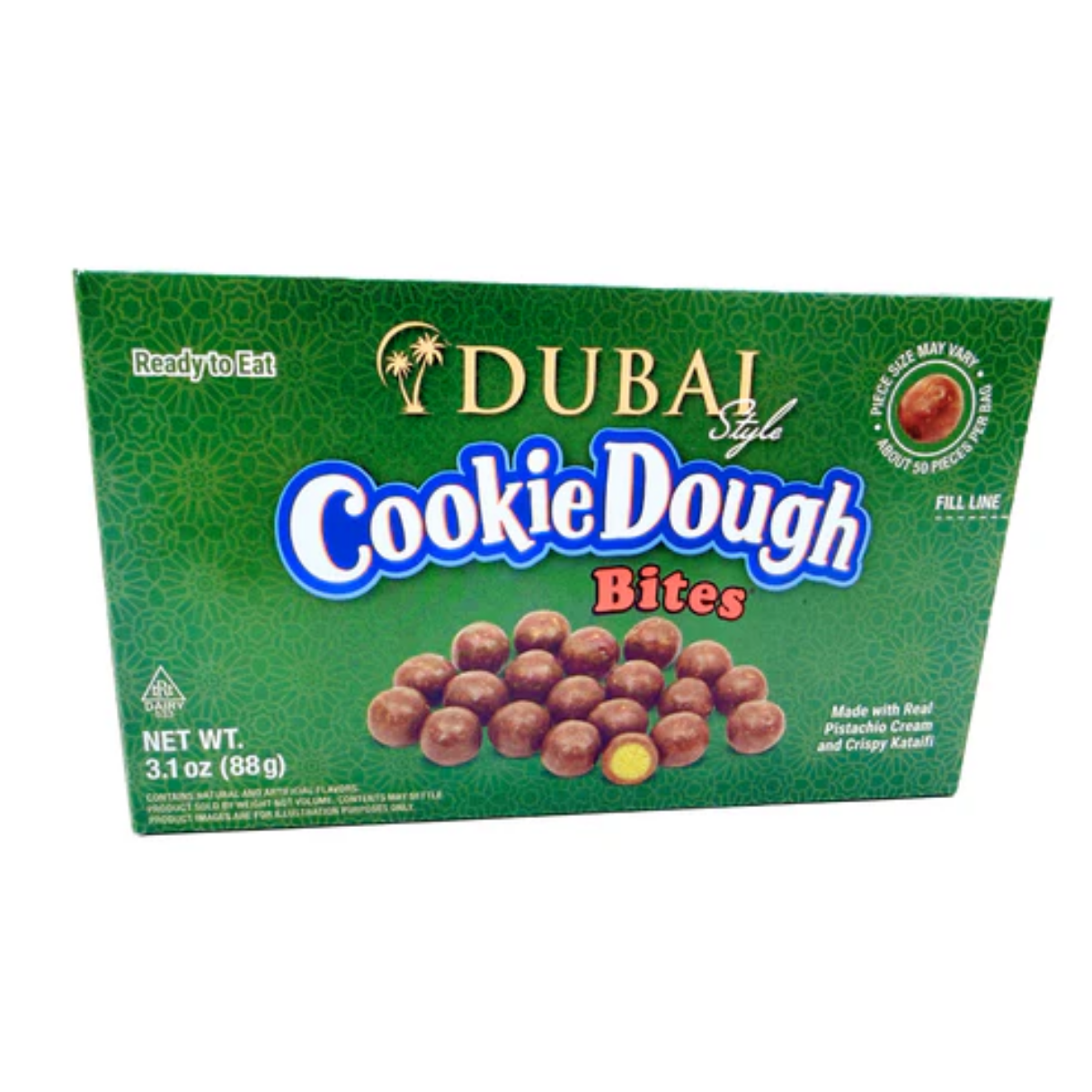 Dubai Style Cookie Dough Bites 3.1oz 12ct