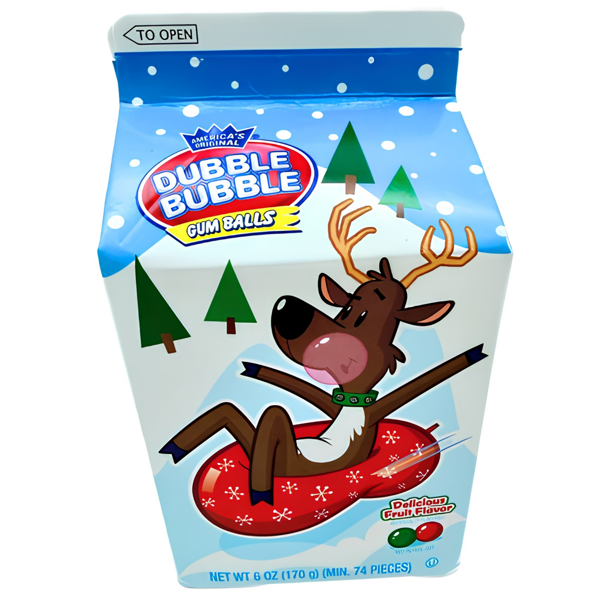 Dubble Bubble Christmas Holiday Bubble Gum Assortment 6oz 24ct