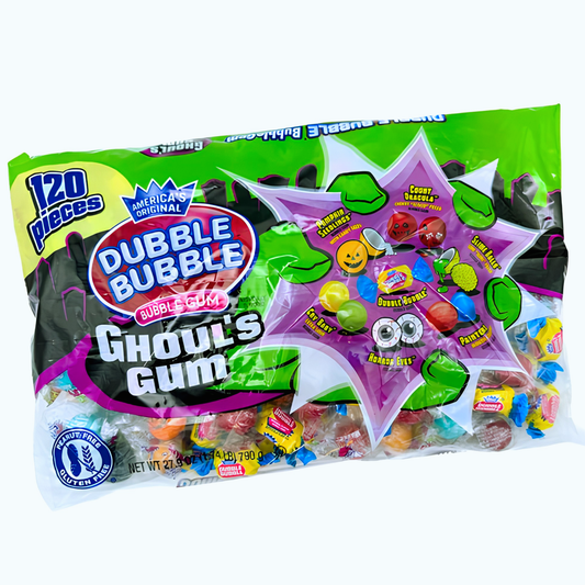 Dubble Bubble Halloween Ghoul’s Gum 120pcs Mix 27.9oz 12ct