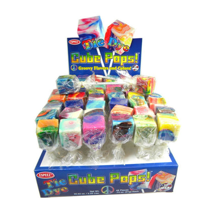 Espeez Tie Dye Cube Lollipops - 576ct