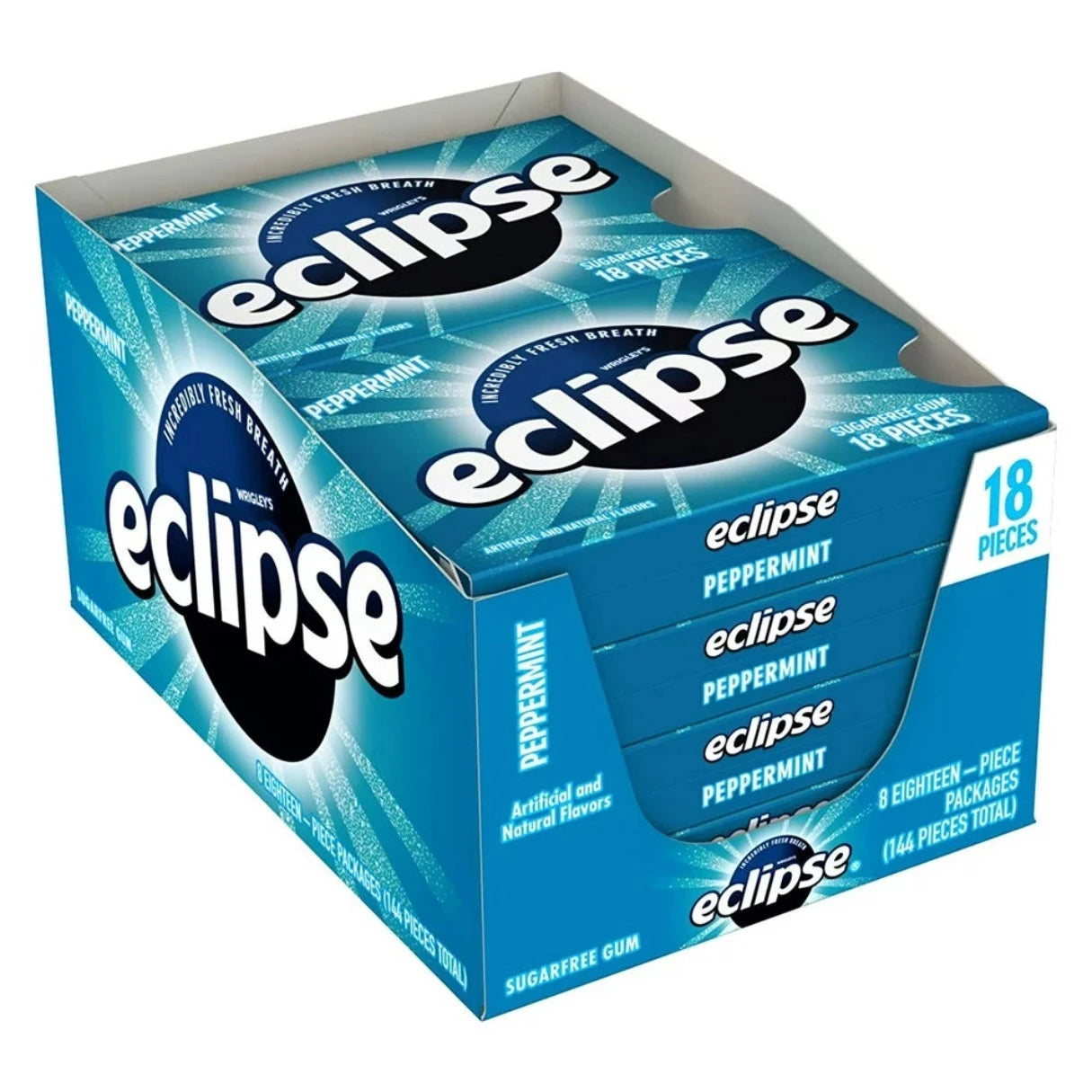 Eclipse Sugarless Gum Peppermint - 8ct